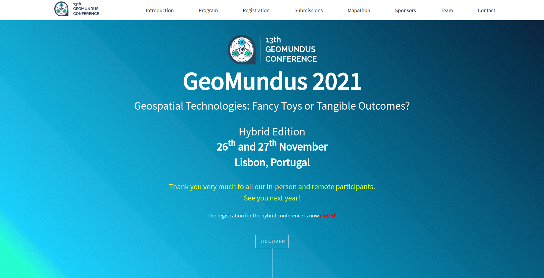 GeoMundus conference website